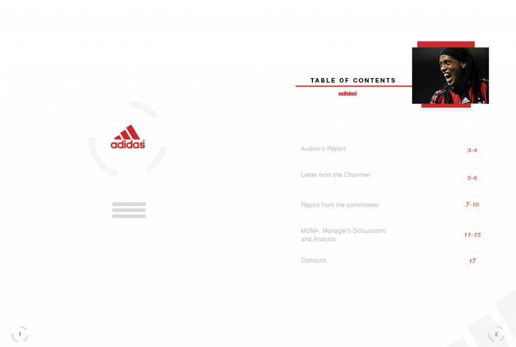 Adidas Annual Report Ryan Miranda Graphic Designer